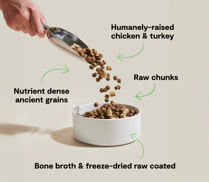 Open Farm RawMix with Ancient Grains Kibble, Open Prairie