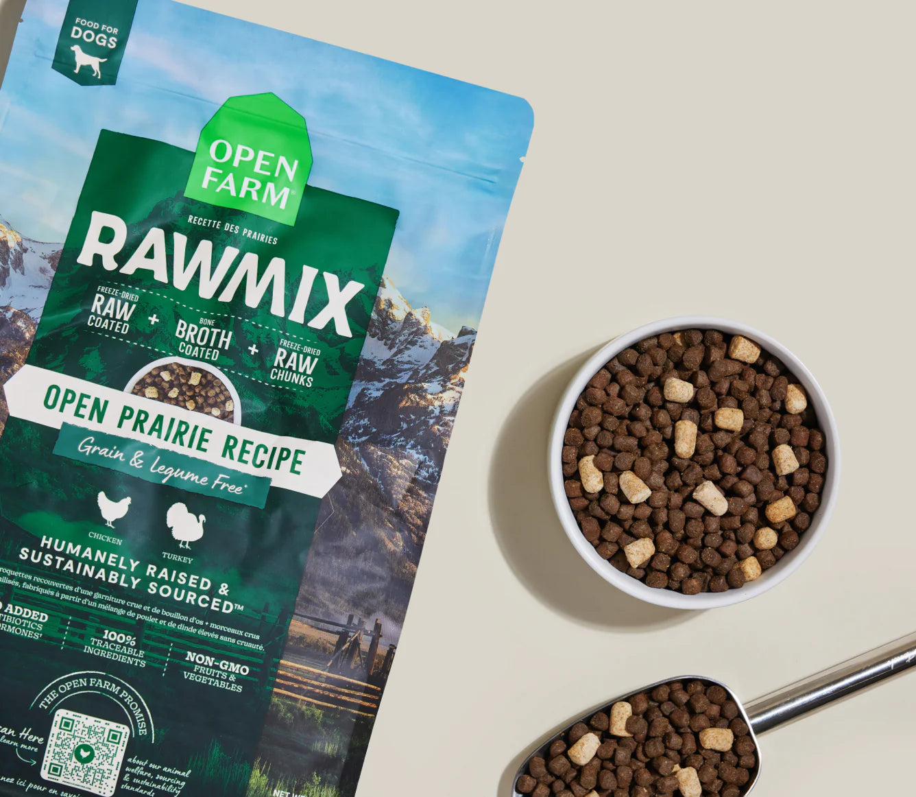 Open Farm RawMix Grain & Legume Free Kibble, Open Prairie