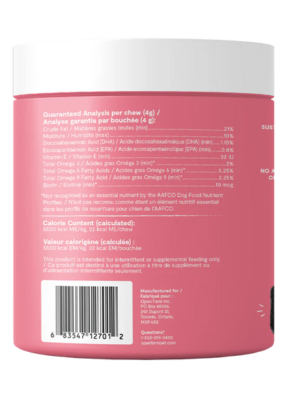 Open Farm Supplement Chews, Skin & Coat