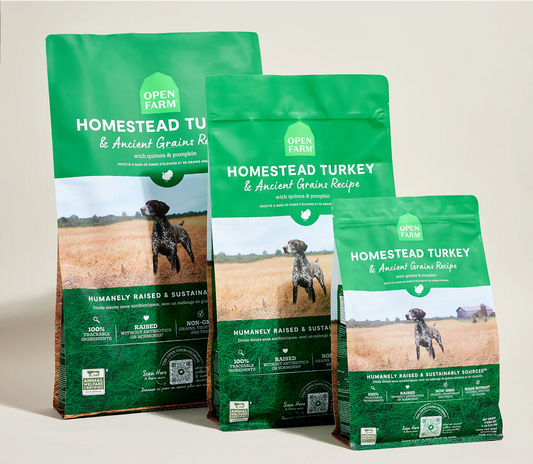 Open Farm Ancient Grains Kibble, Homestead Turkey