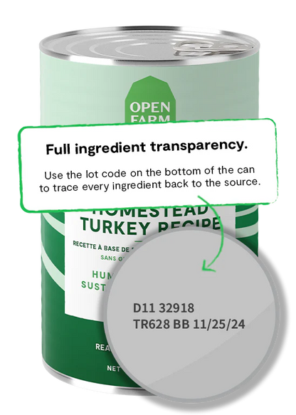 Open Farm Pâté, Homestead Turkey