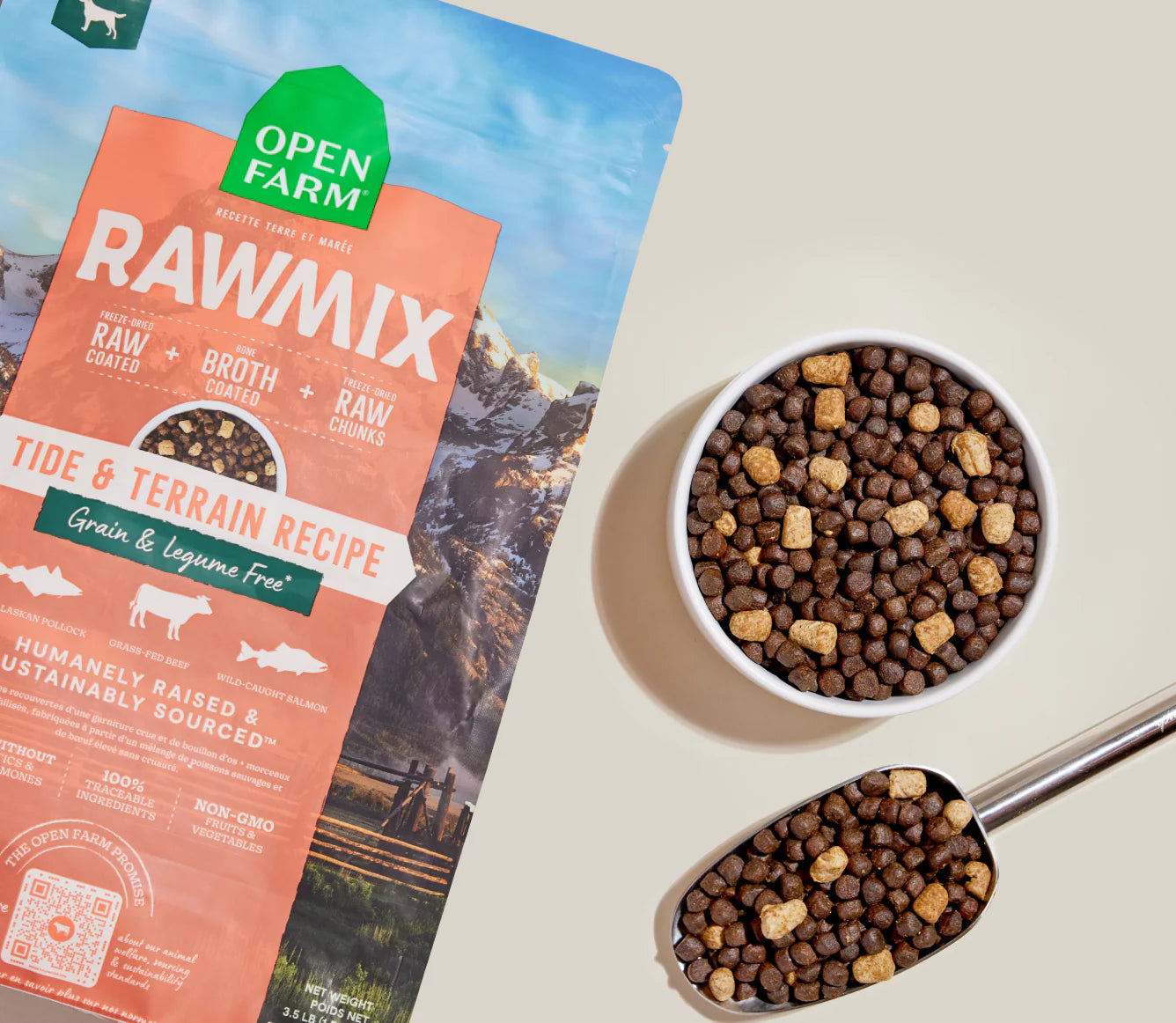 Open Farm RawMix Grain-Free Kibble, Tide & Terrain