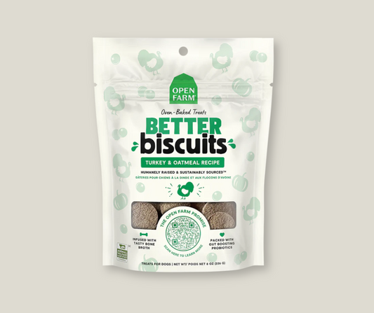 Open Farm Better Biscuits, Turkey & Oatmeal